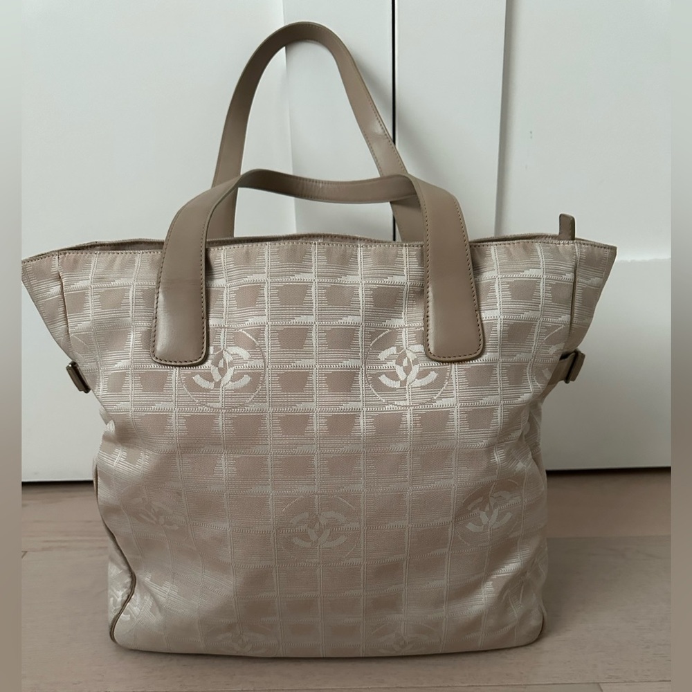 Chanel Travel line blush/beige nylon Tote Bag